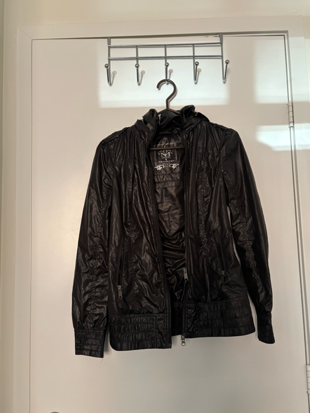 Mackage Black Women's Bomber Hooded Jacket